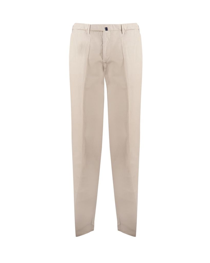 Trousers In Cotton Blend Twill