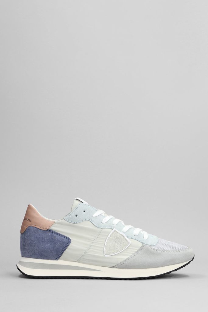 Trpx Sneakers In Grey Suede And Fabric