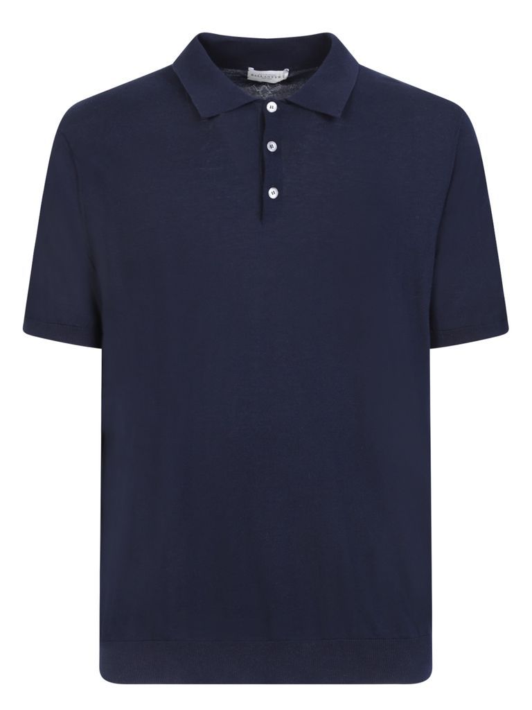 Ultralight Cotton Navy Blue Polo Shirt