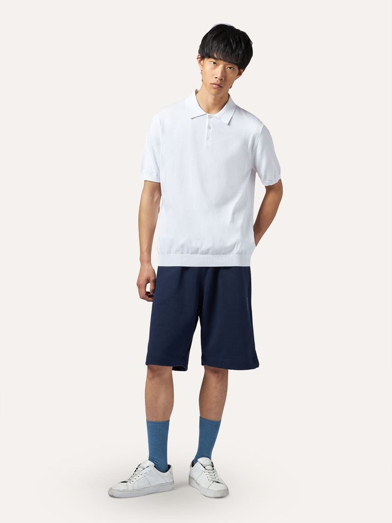 Ultralight Knitted Polo In Cotton