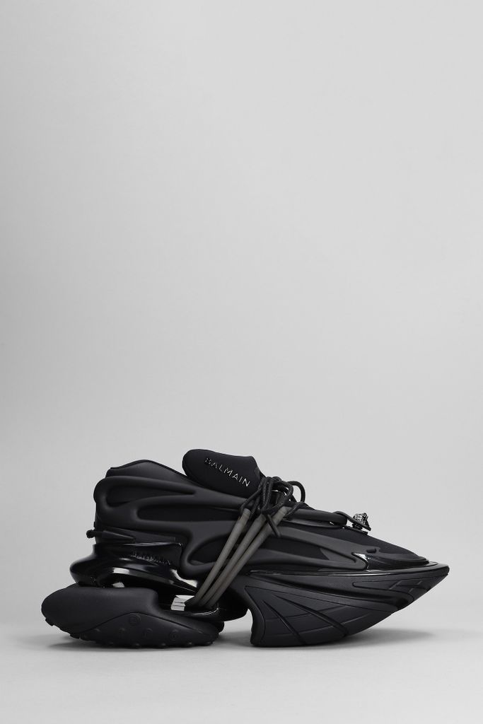 Unicorno Sneakers In Black Leather