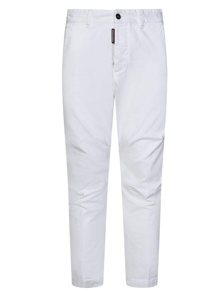 White Stretch-Cotton Jeans