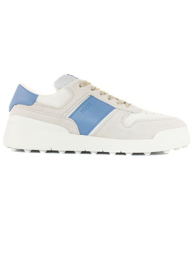 White And Blue Sneakers