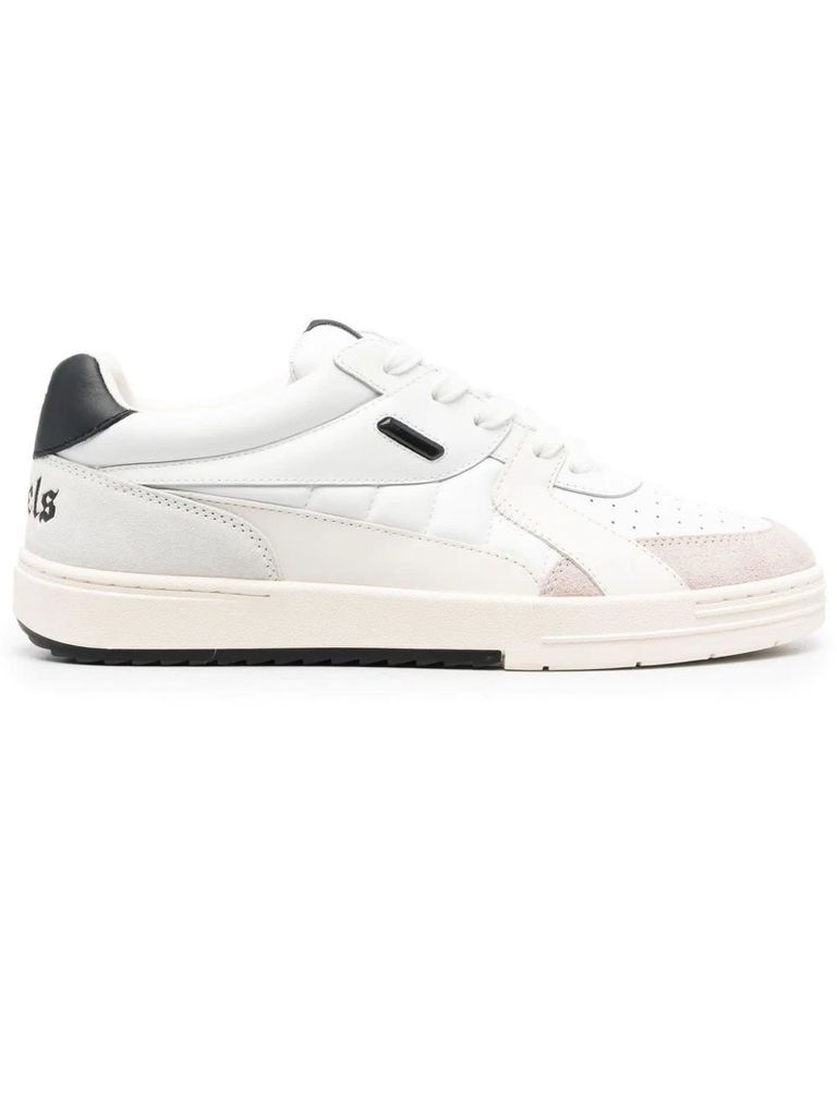 White Calf Leather University Sneakers