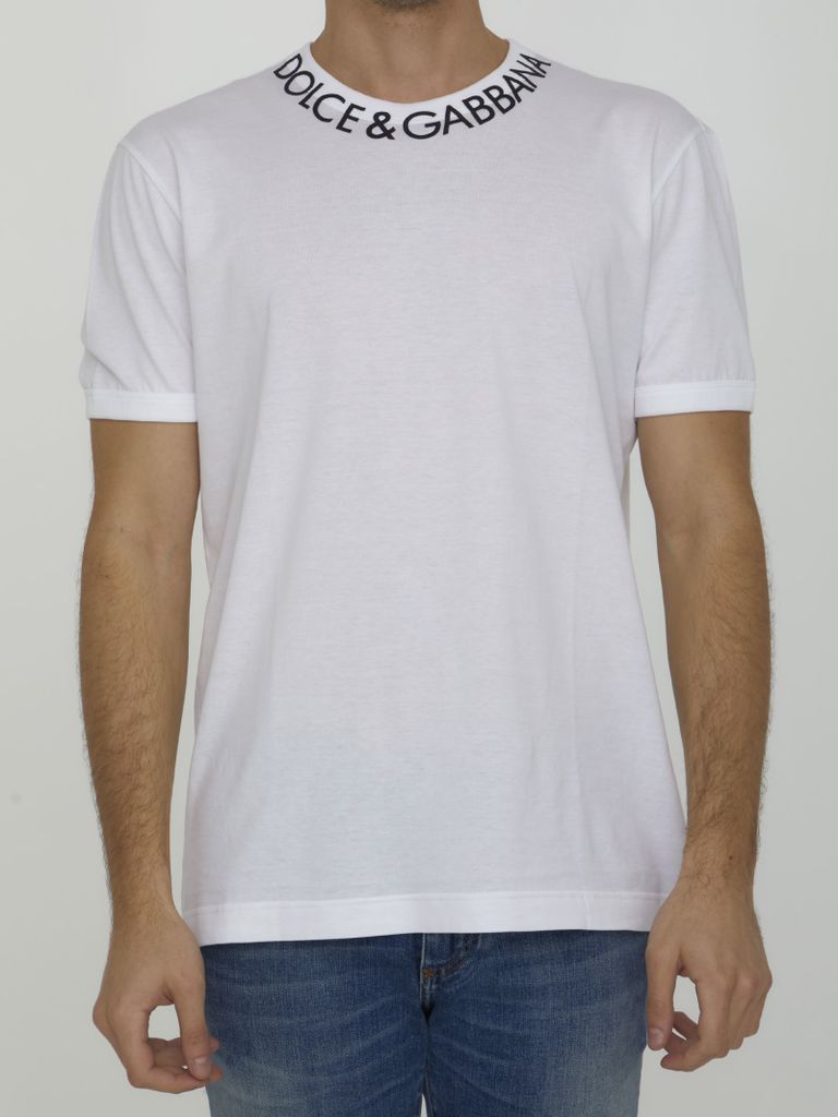 White T-Shirt With Logo