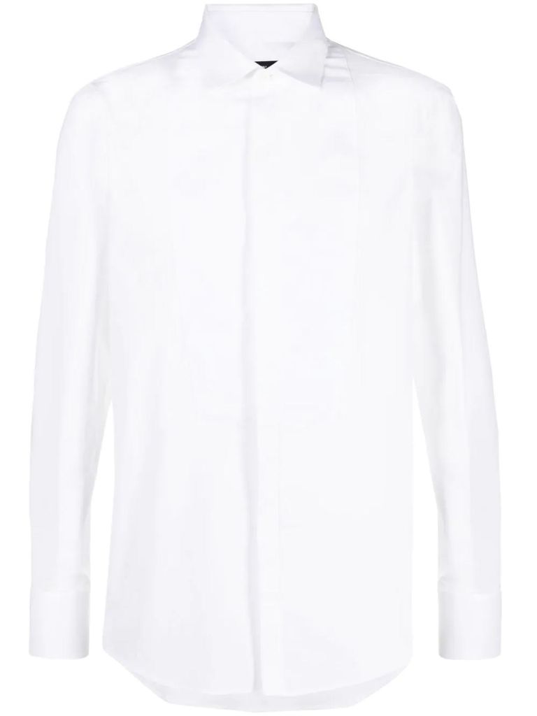 White Stretch-Cotton Shirt