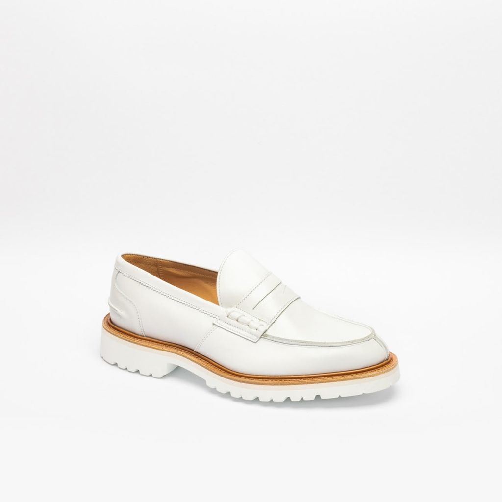 White Calf Penny Loafer
