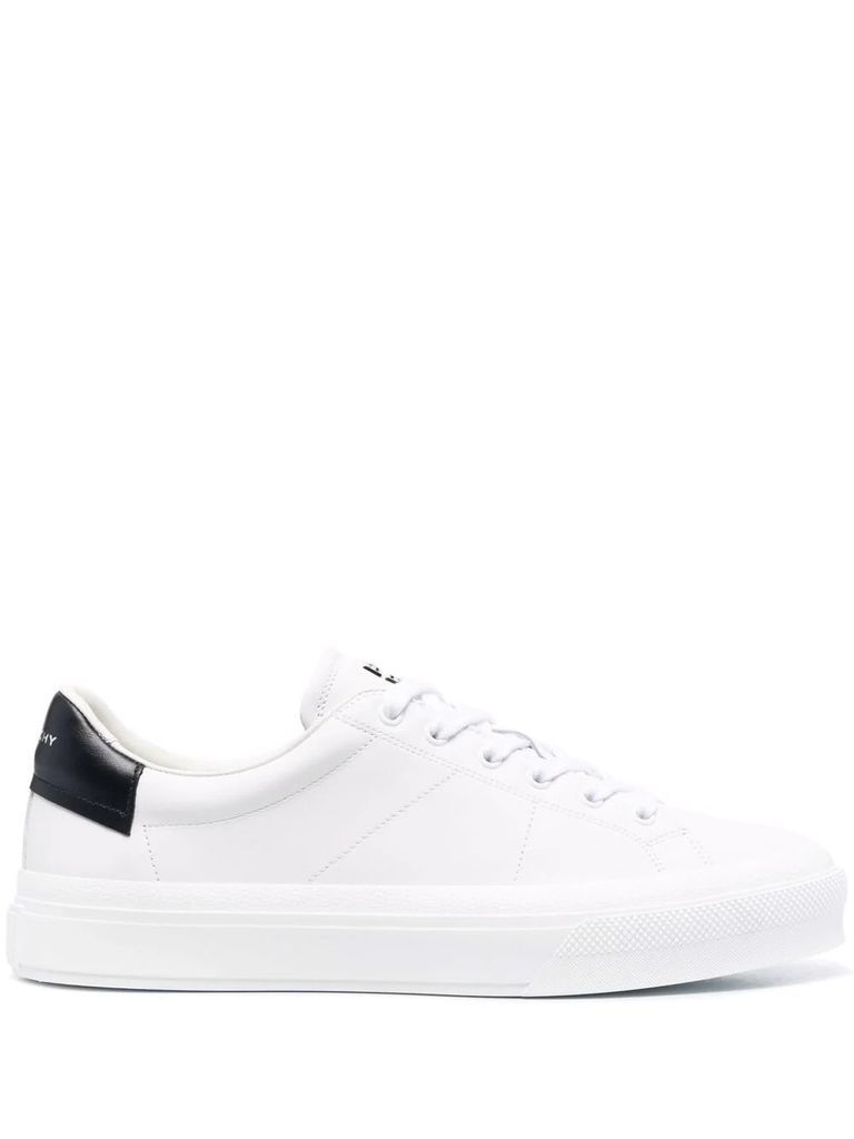 White City Sport Sneakers With Black Spoiler