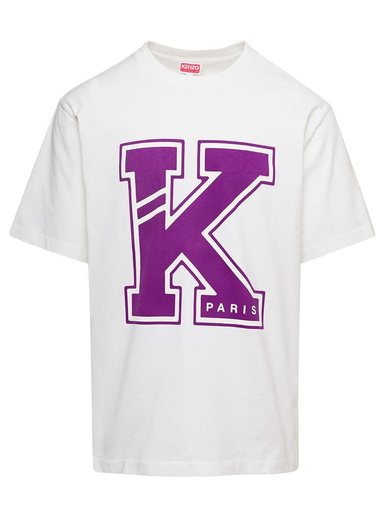 White College Classic T-Shirt With Logo On The Chest In Cotton Man