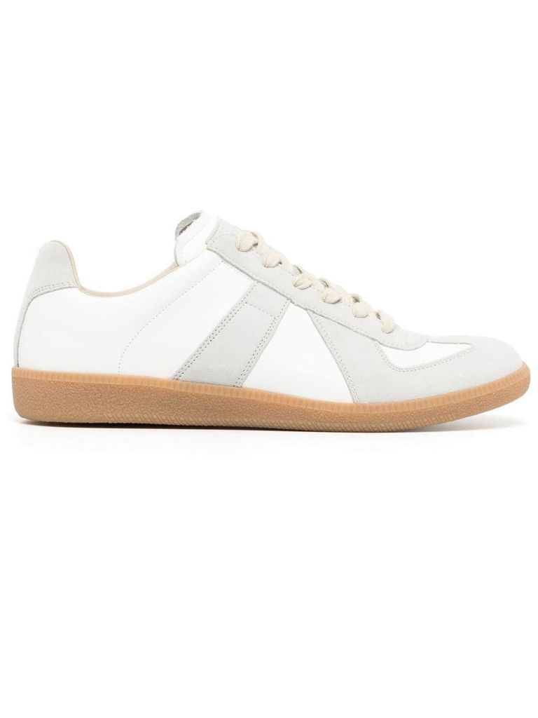 White Leather Replica Sneakers