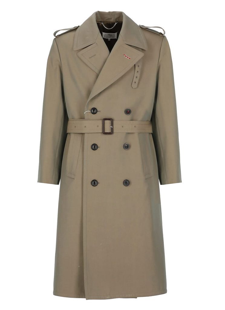 Wool Double-Breasted Trench