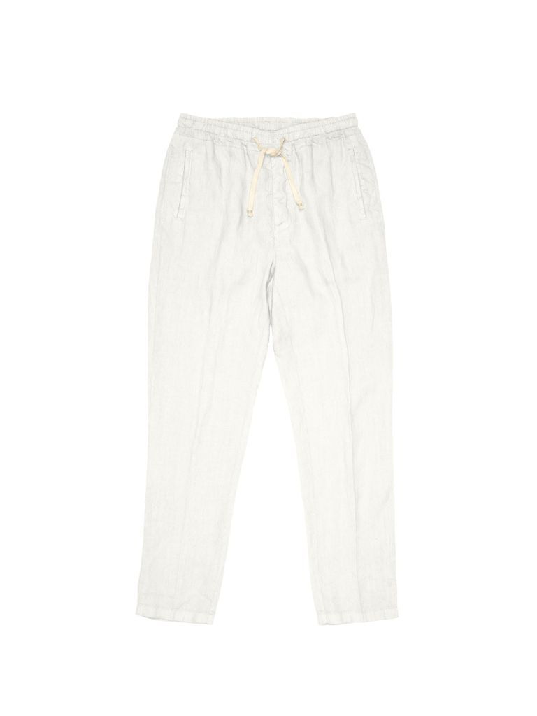 White Trousers With Drawstring