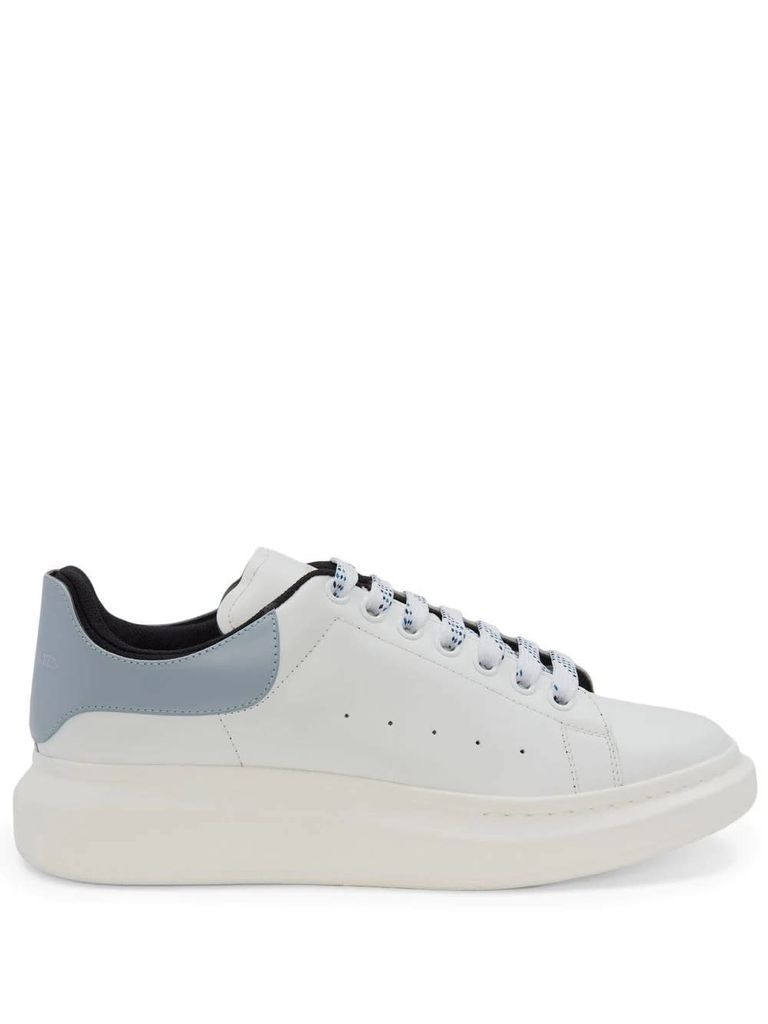White, Light Blue And Black Oversize Sneakers