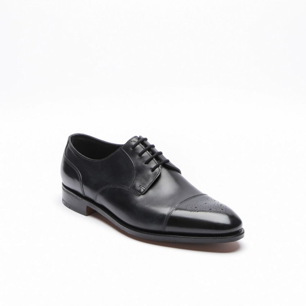 Wren Black Calf Derby Shoe