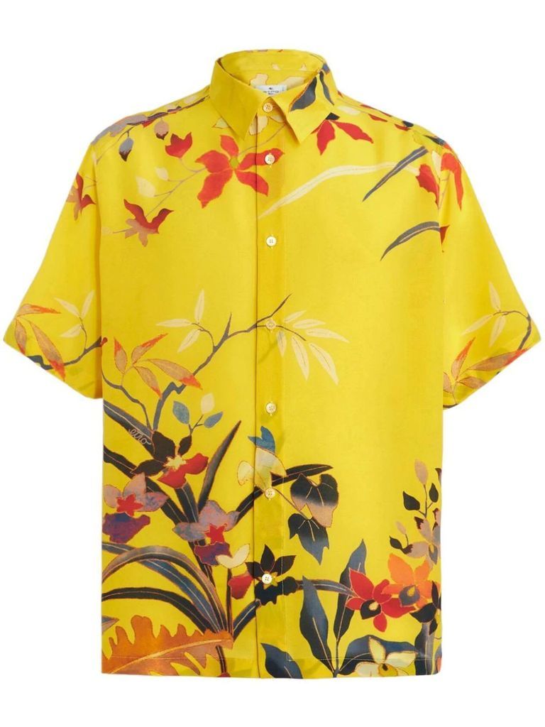 Yellow Silk Shirt