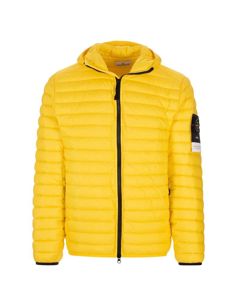 Yellow Quilted Down Jacket