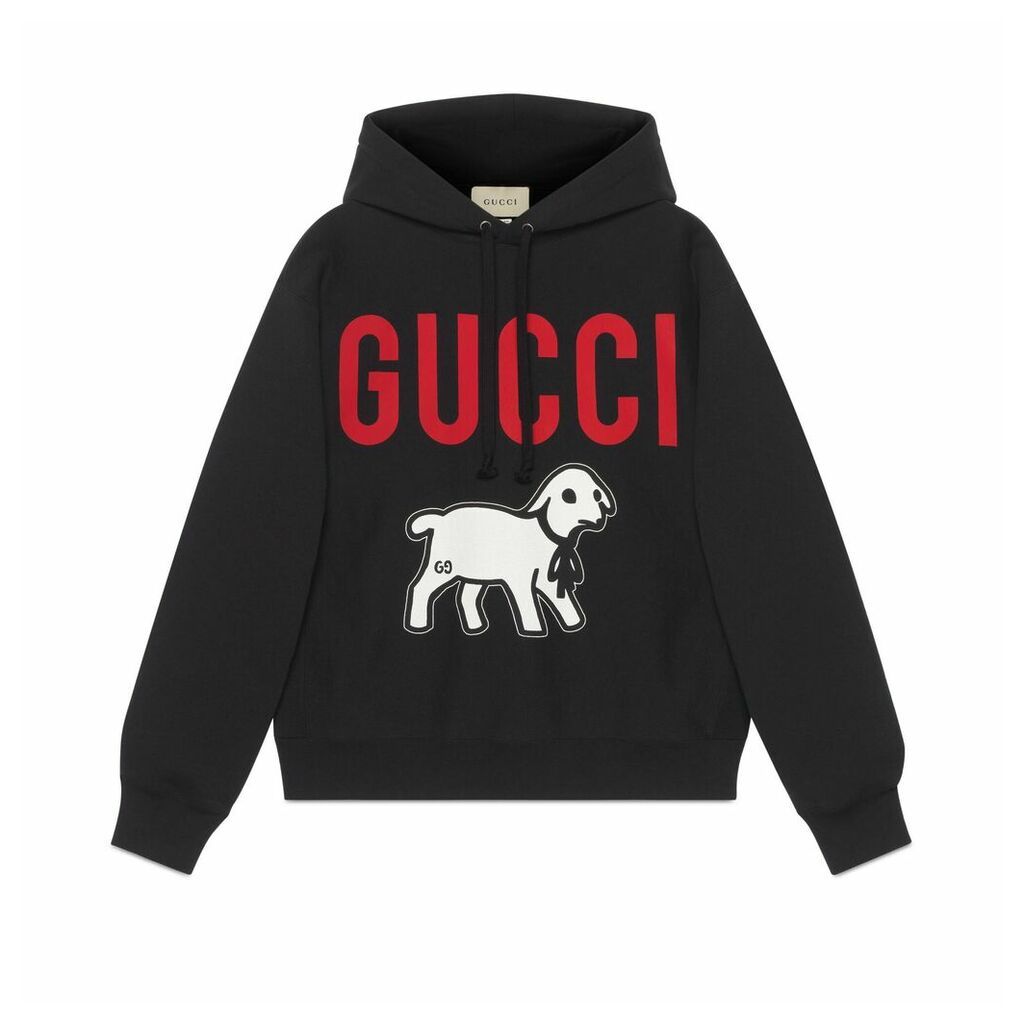 Oversize sweatshirt with Gucci lamb