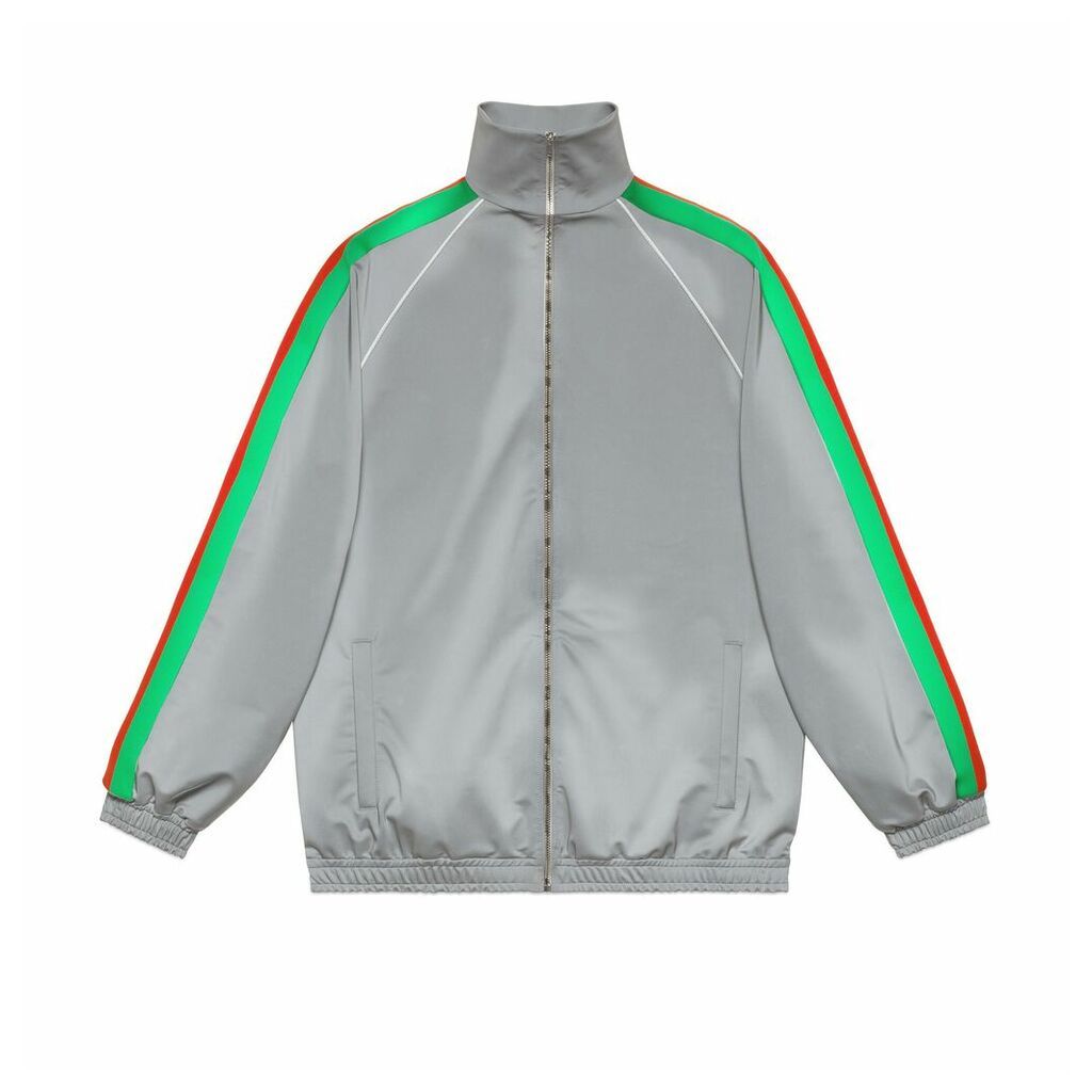 Oversize reflective jersey jacket