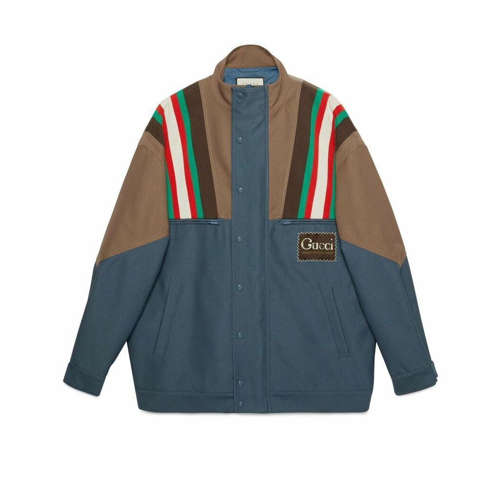 Drill jacket with Gucci label