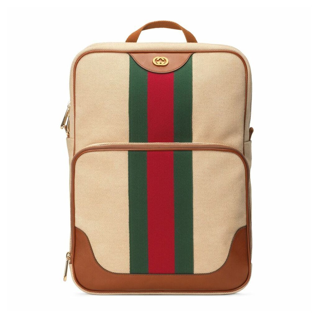 Vintage canvas backpack