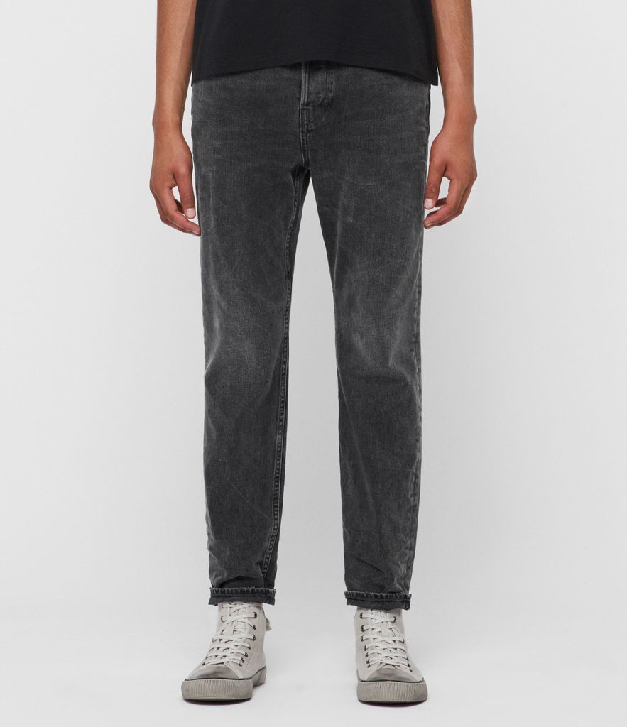 Ridge Tapered Jeans, Washed Black