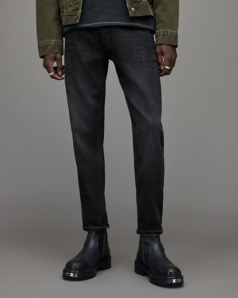 AllSaints Jack Selvedge Tapered Cropped Jeans