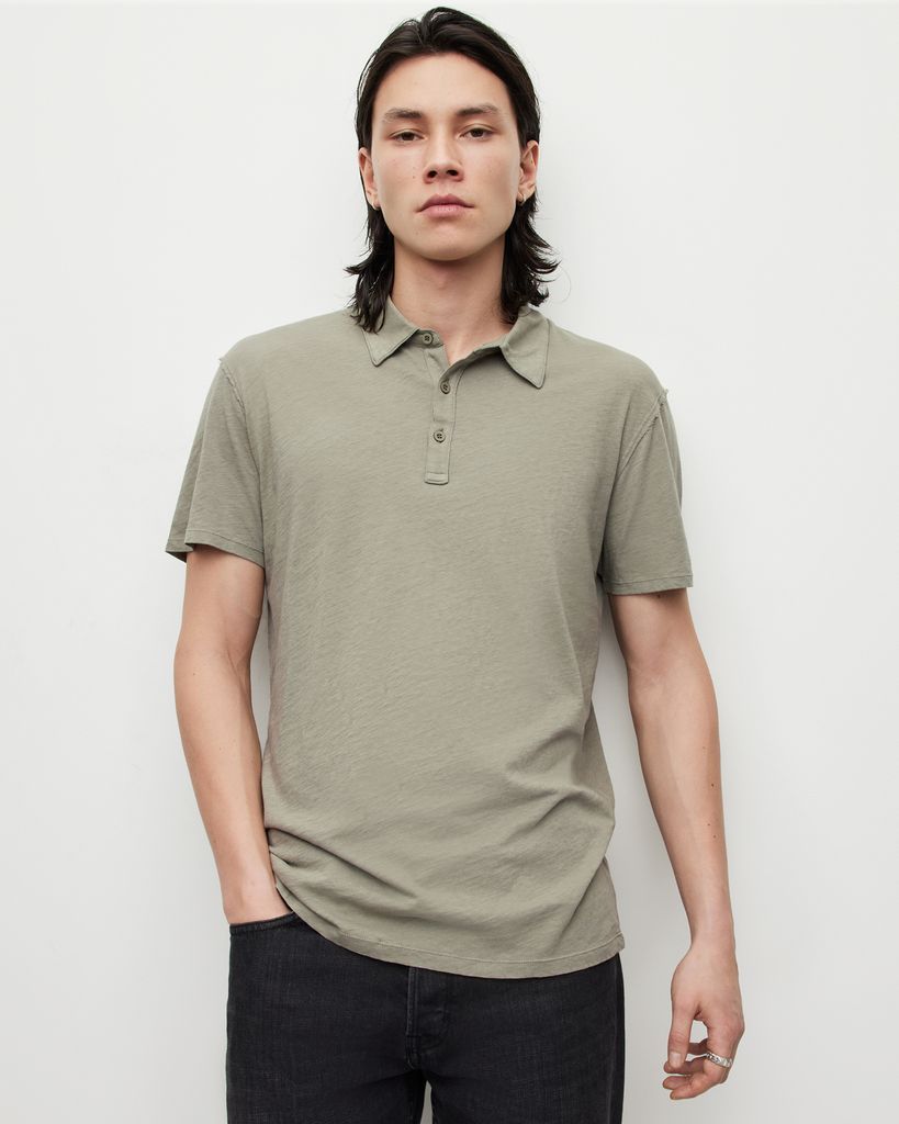 AllSaints Figure Short Sleeve Polo Shirt