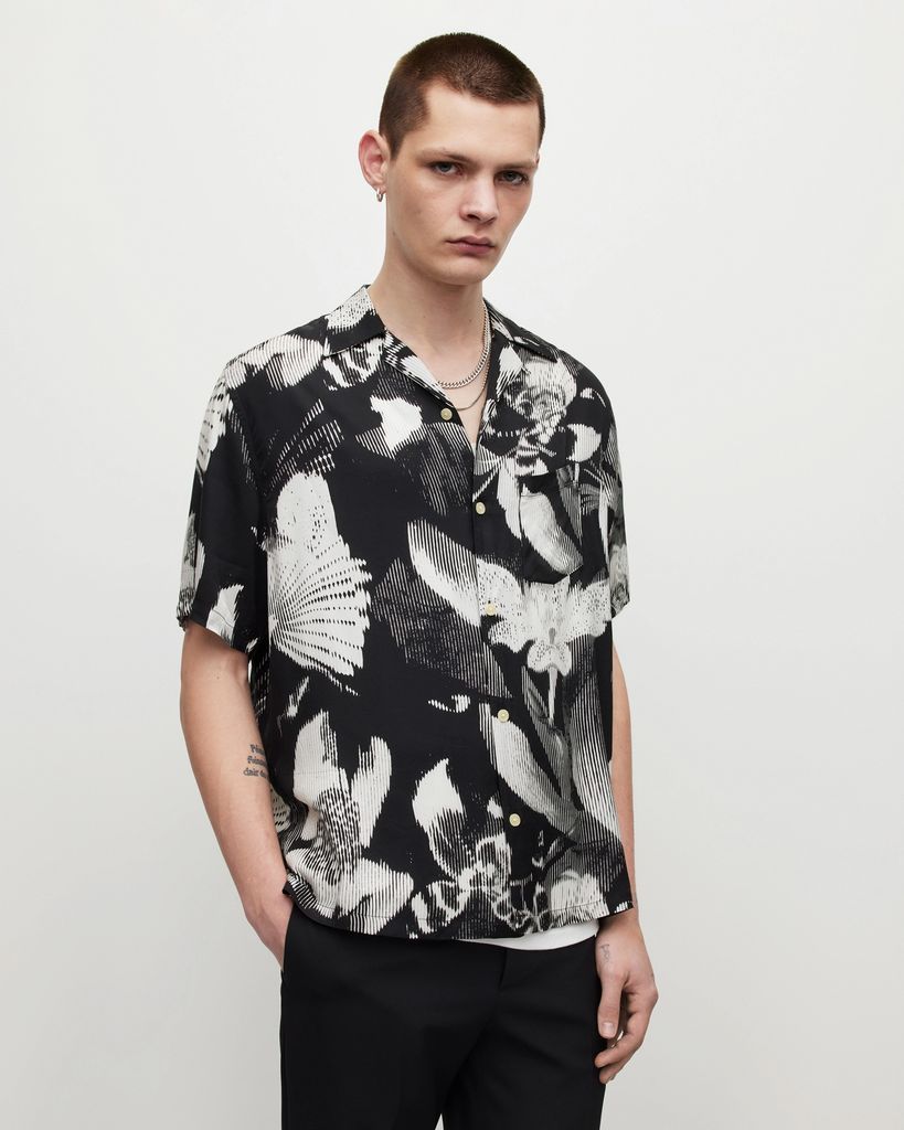 AllSaints Frequency Floral Shirt