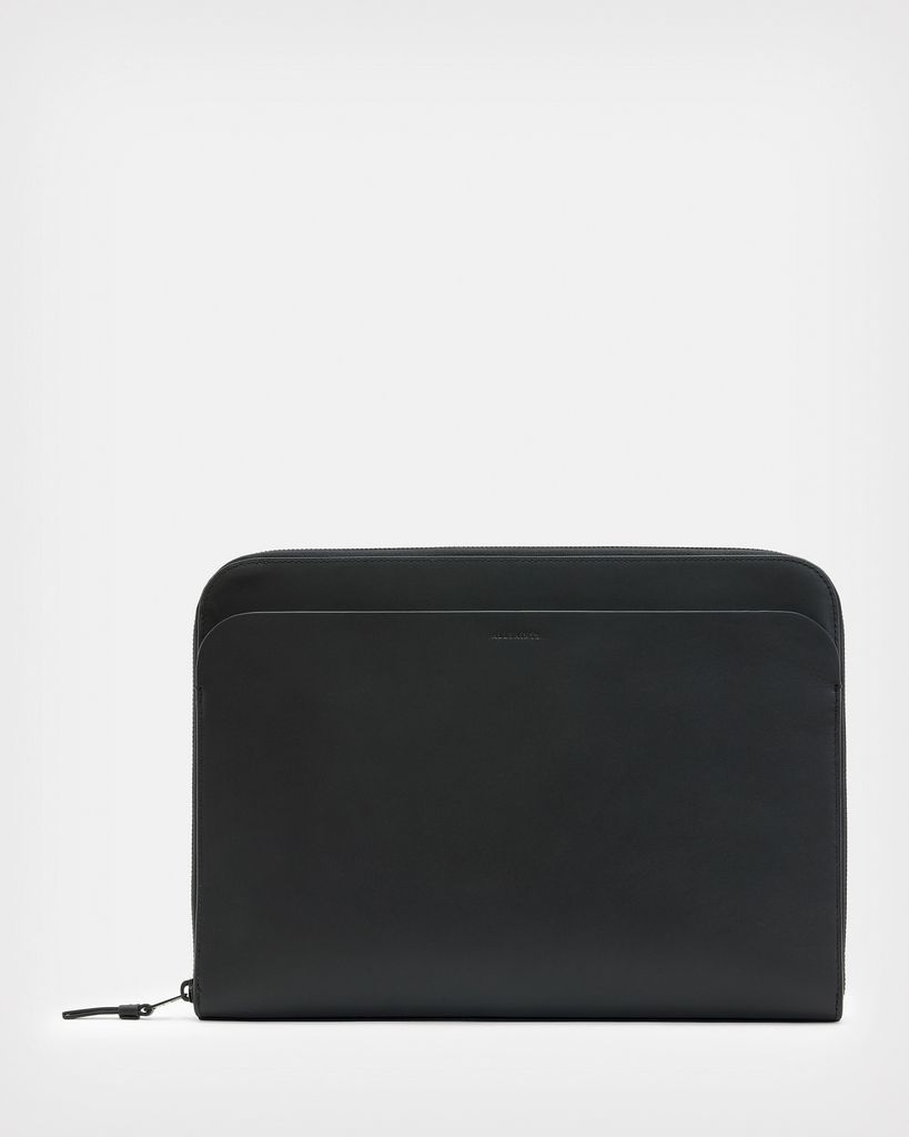 AllSaints Gloster Leather Laptop Case