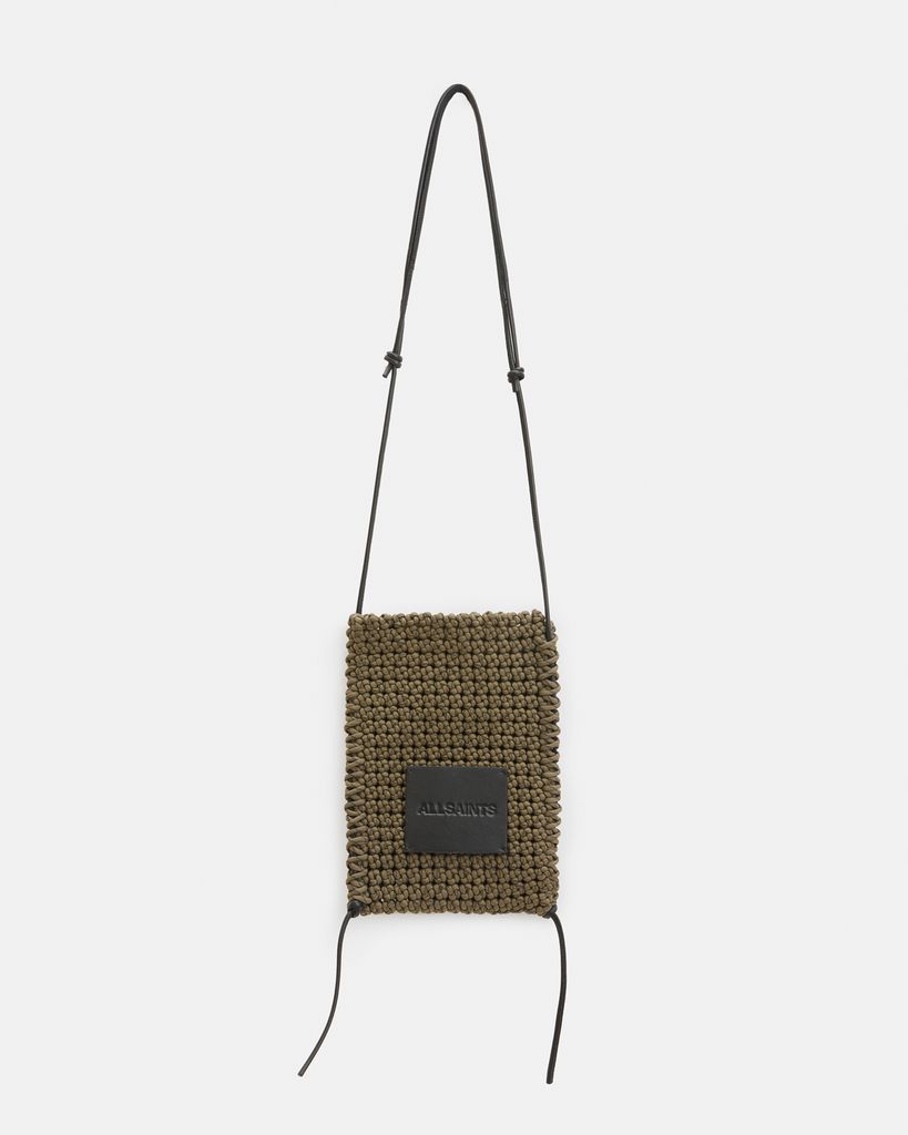 AllSaints Crochet Mini Crossbody Bag