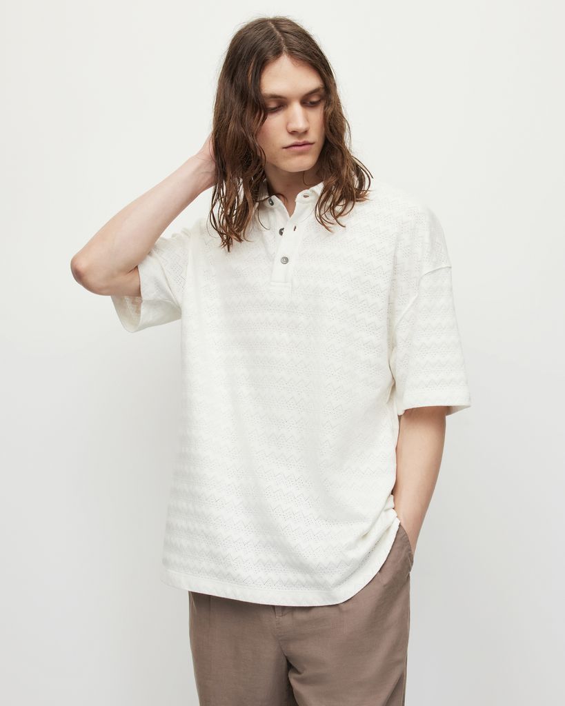 AllSaints Rafa Oversized Polo Shirt