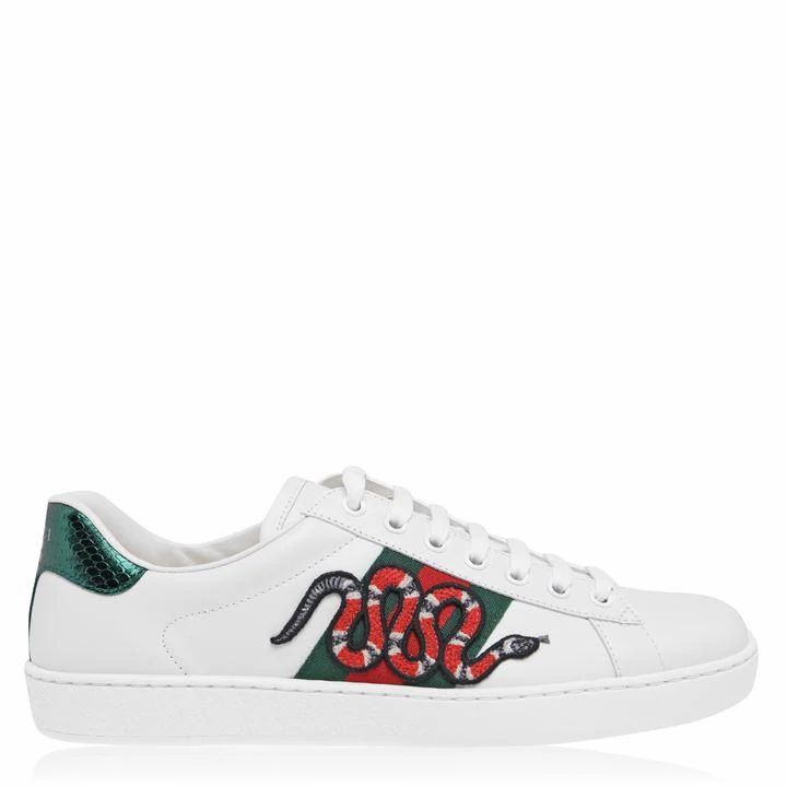 GUCCI New Ace Snake Trainers - White 9064