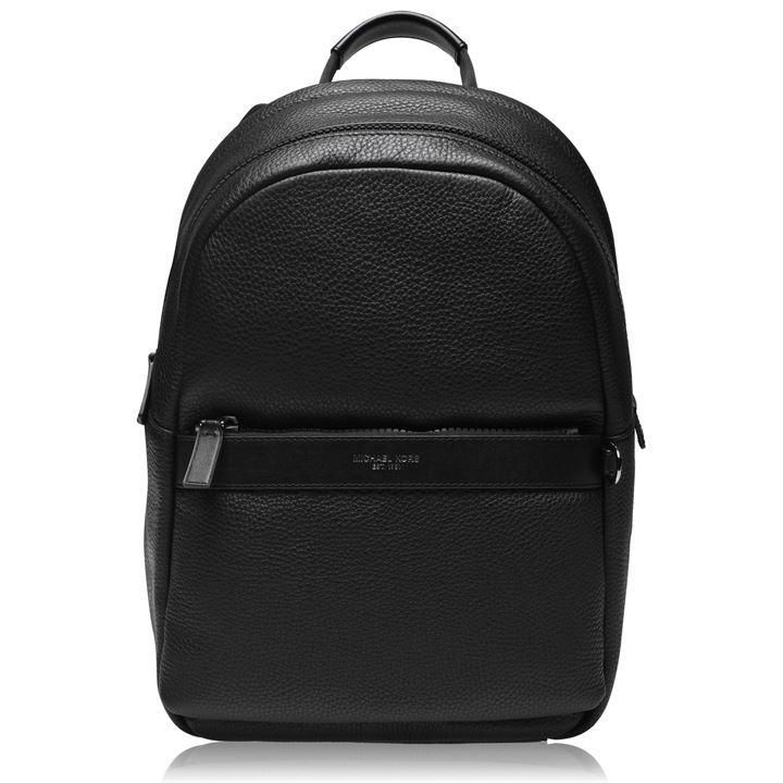 Michael Kors Leather Backpack - Black 001