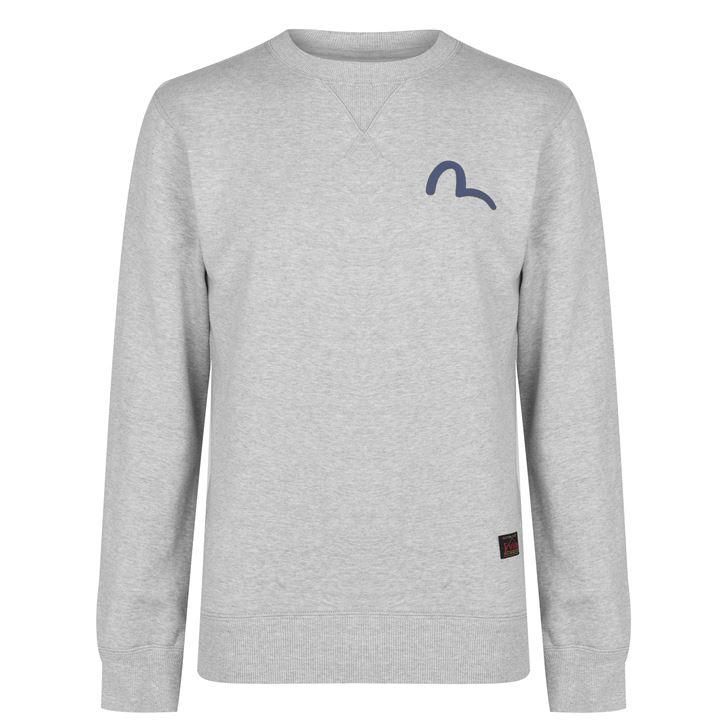 EVISU Seagull Print Sweatshirt - Grey
