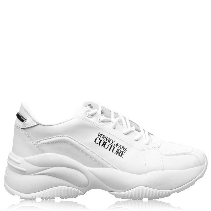Versace Jeans Couture Classic Logo Trainers - White 003