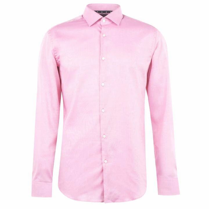 Hugo Long Sleeve Oxford Shirt - Pink