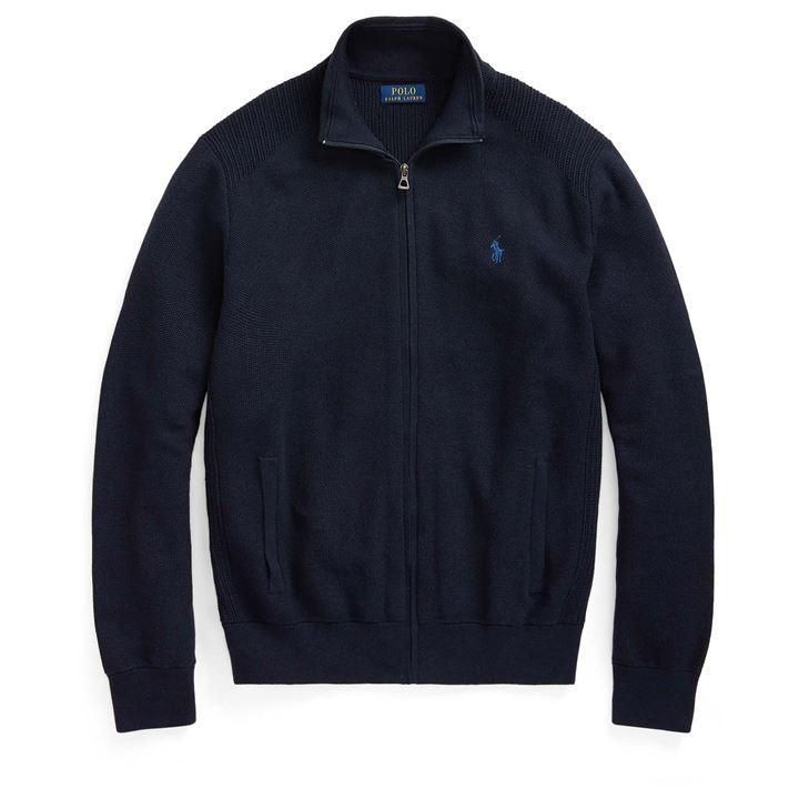 Polo Ralph Lauren Pima Knit Full Zip Jacket - Blue