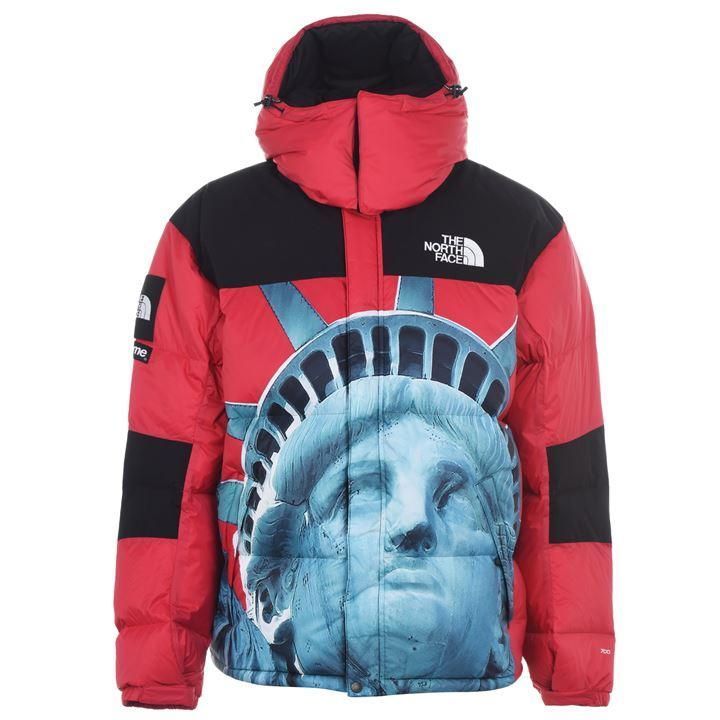 SUPREME Project Blitz The North Face Statue Of Liberty Padded Jacket - Red