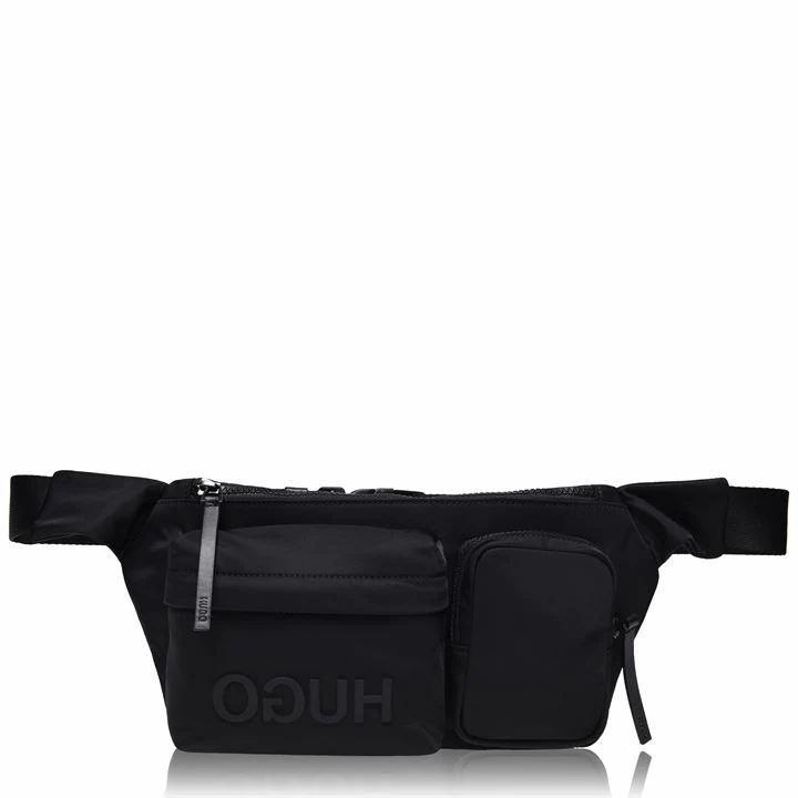 Hugo Reverse Kigi Multi Pocket Belt Bag - Black