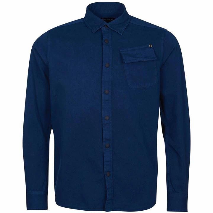 Barbour International Garment Dyed Shirt - Blue