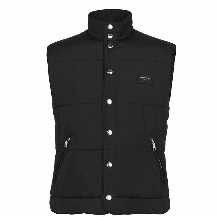 Dolce and Gabbana Plate Gilet - Black