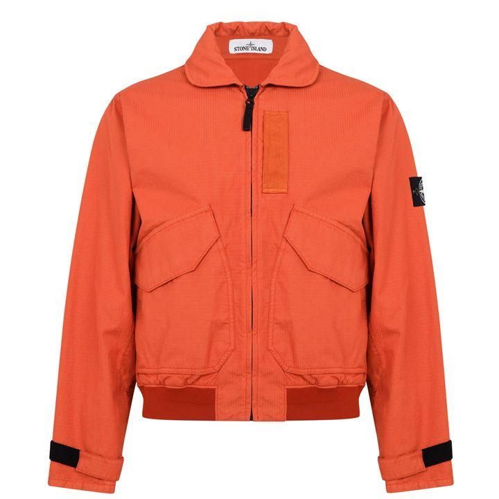 Stone Island Collar Jacket - Orange V0032