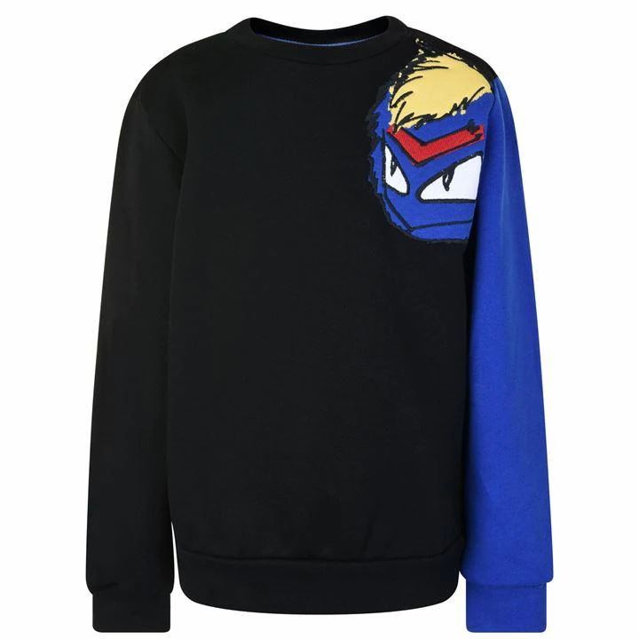 FENDI Monster Sweatshirt - Black F0T1P