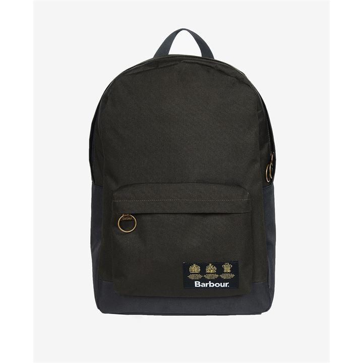Barbour Highfield Canvas Backpack - Navy/Olive NY91