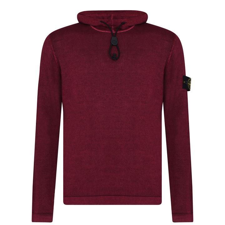 Stone Island Knit Hoodie - Red