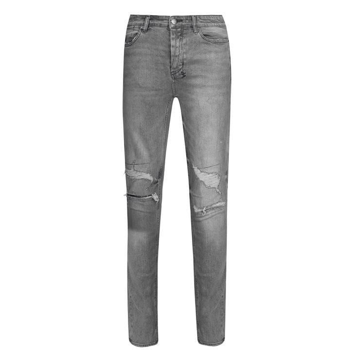 KSUBI Smoke Ripped Jeans - Grey
