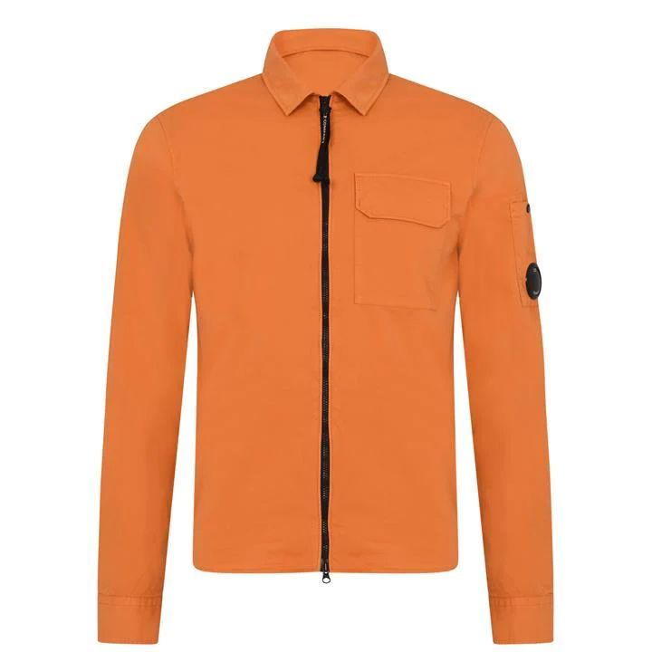 CP COMPANY Zipped Overshirt - Orange