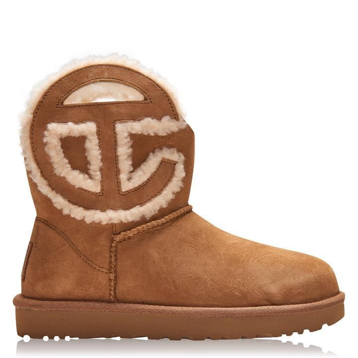 Ugg UGG x Telfar Logo Mini Boots - Brown