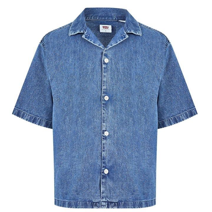Levis Levis Short Sleeve Slouchy Shirt Mens - Blue