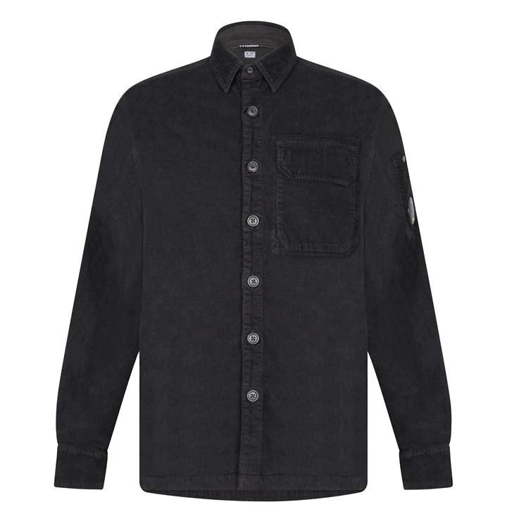 CP COMPANY Velluto Cord Shirt - Black